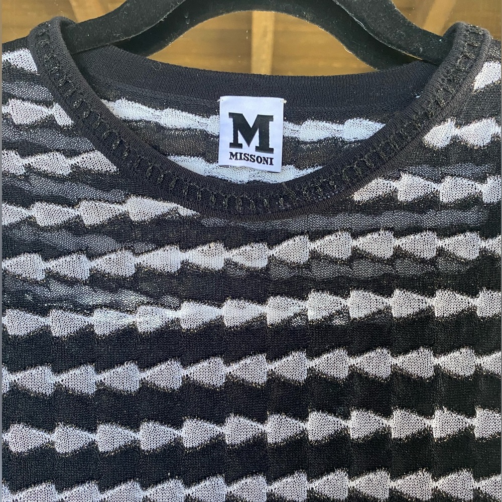Missoni black white dress sleeveless. Size M